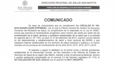 ACTUALIZACIÓN DE LEGAJOS DEL PERSONAL INMERSO EN EL NUMERAL 3.2 DEL D.L Nº 1153