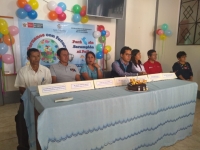LANZAMIENTO DE LA CAMPA&Ntilde;A DE VACUNACI&Oacute;N CONTRA EL SARAMPI&Oacute;N, RUB&Eacute;OLA, PAPERAS Y POLIO  EN LAMAS FUE AUSPICIOSO Y COMPARTIDO CON AUTORIDADES EN PACAYZAPA